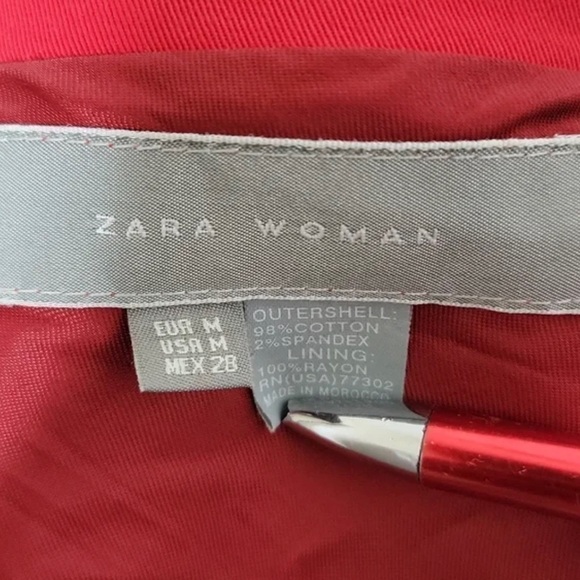 Zara Woman Red Jacket - Picture 7 of 7